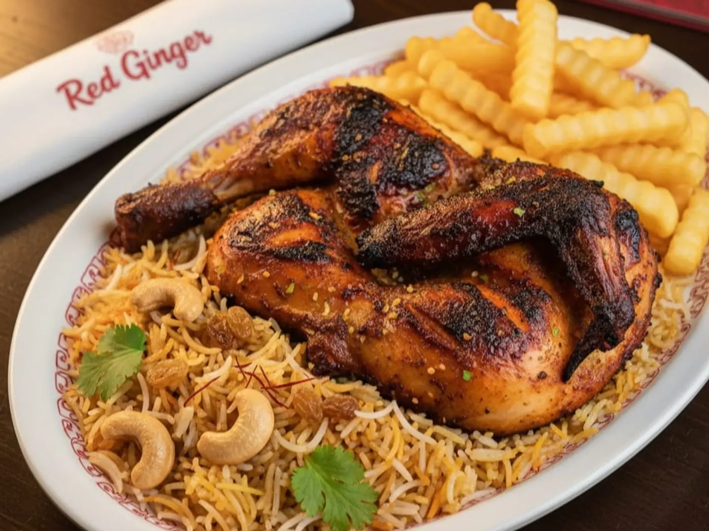 نص حبه فحم مع الارز