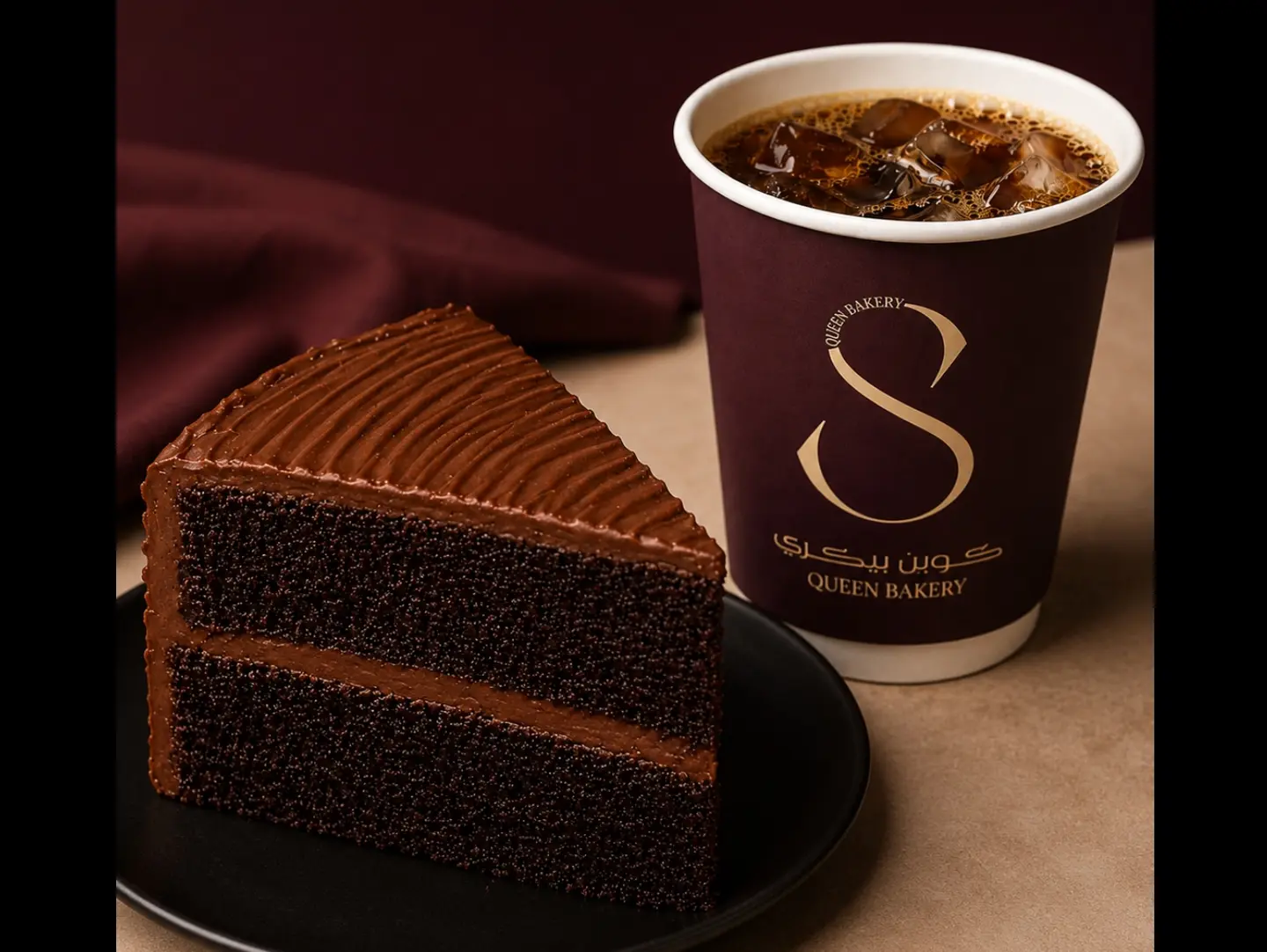 Matilda Cake Slice With Cold Brew Coffee