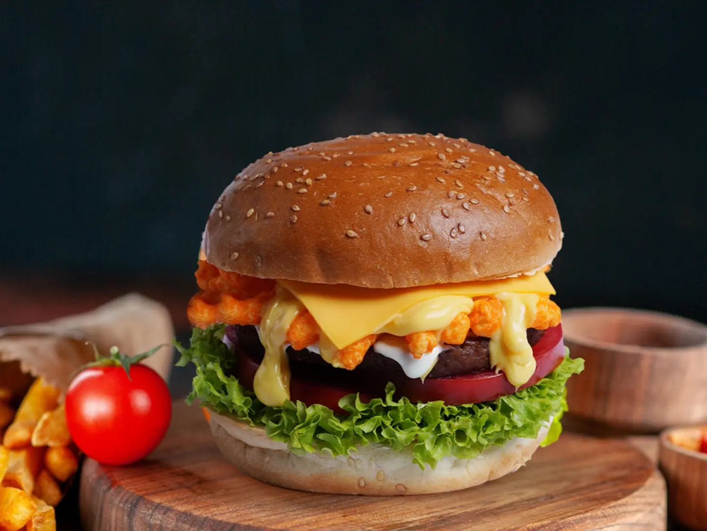 Cheetos Beef Burger