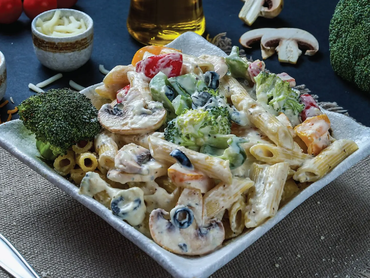 Chicken Penne Alfredo