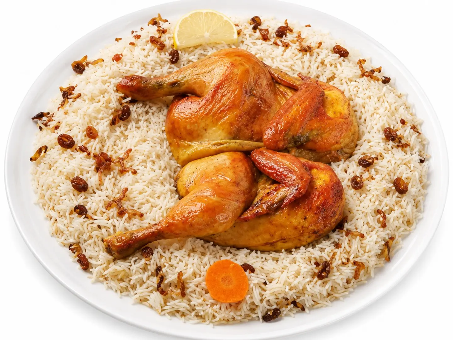حبة شواية مع أرز مندى