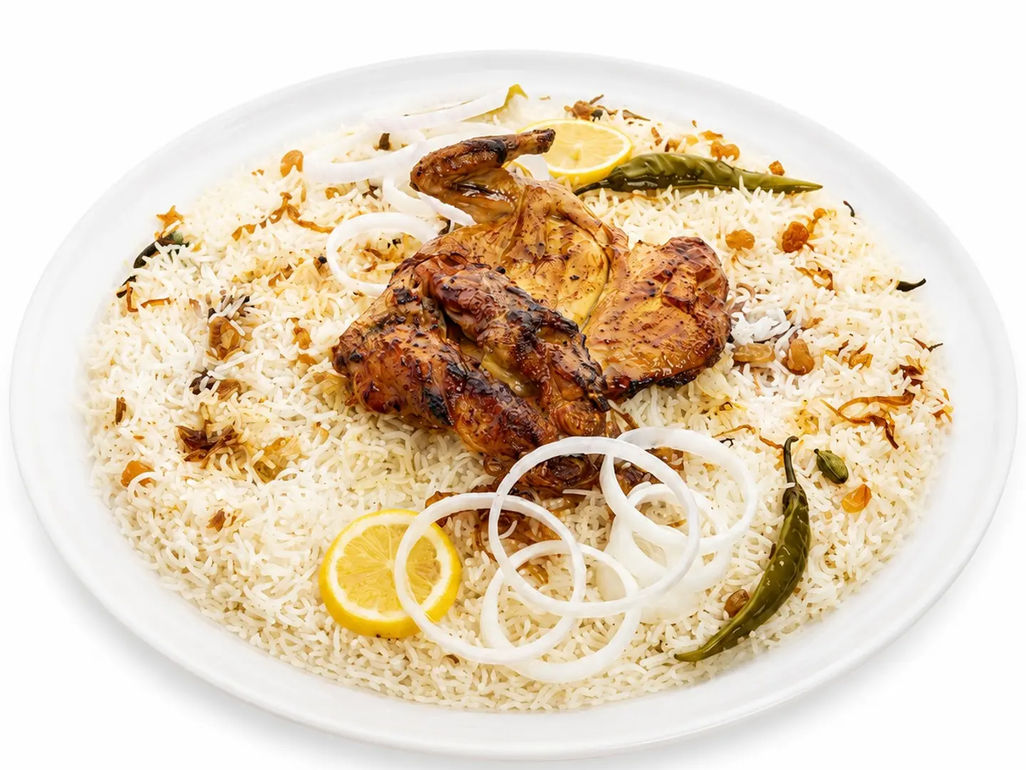 Whole Madbi Chicken With Peshawari Rice