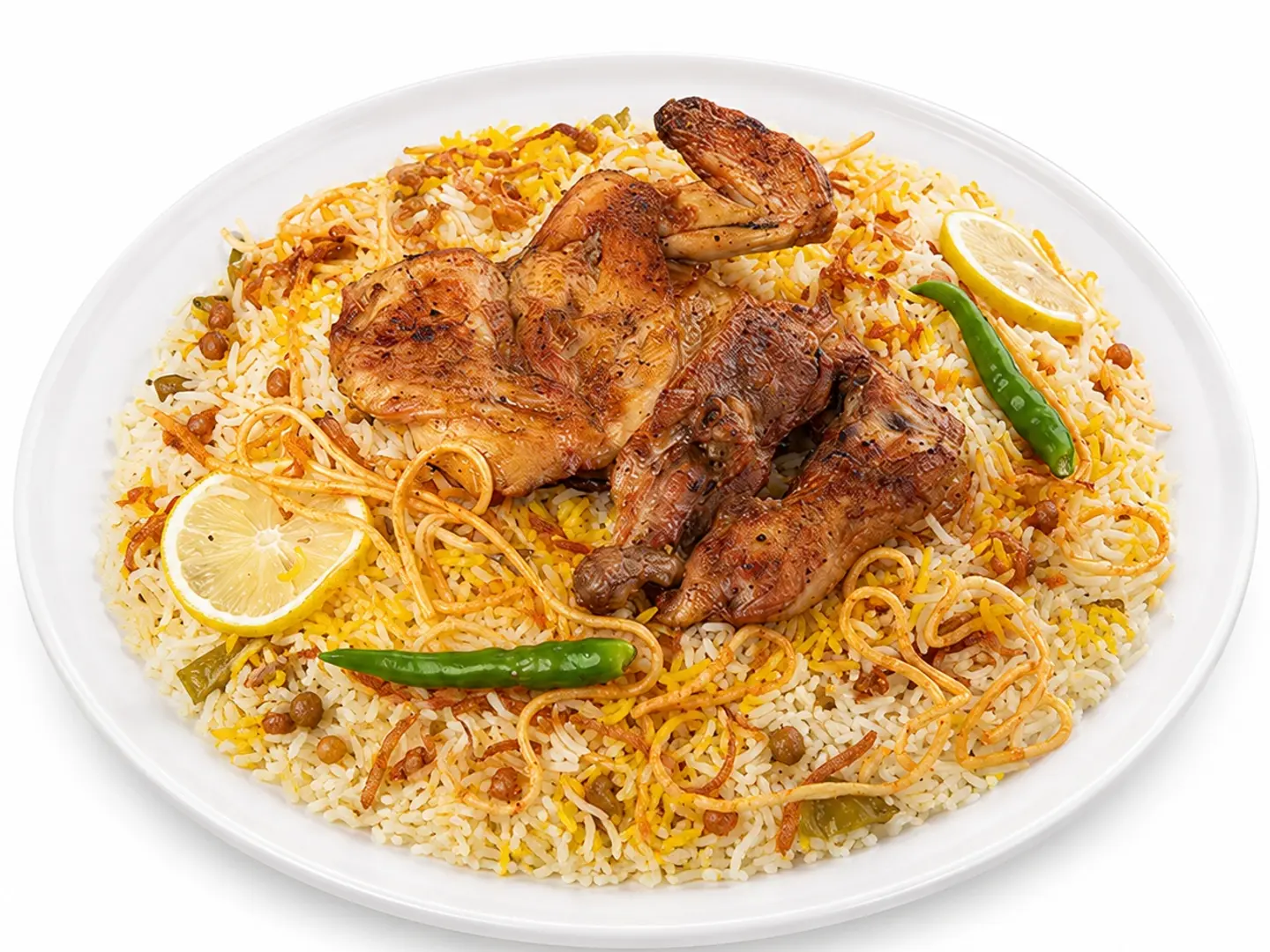 Whole Madbi Chicken With Shabi Rice