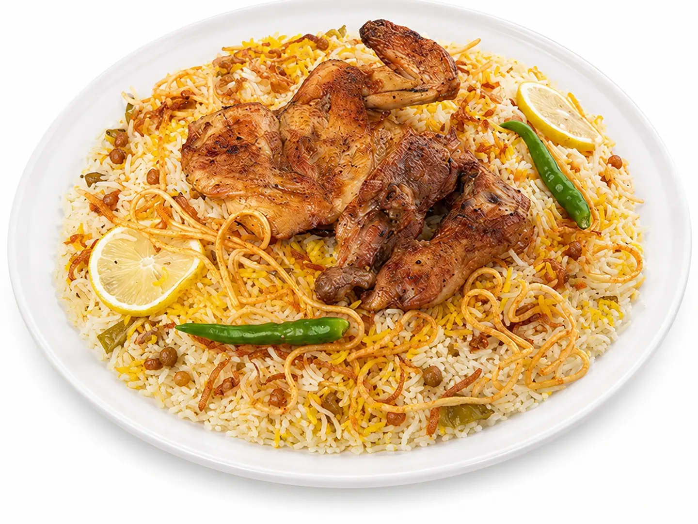 Half Spicy Madbi Chicken With Shabi Rice