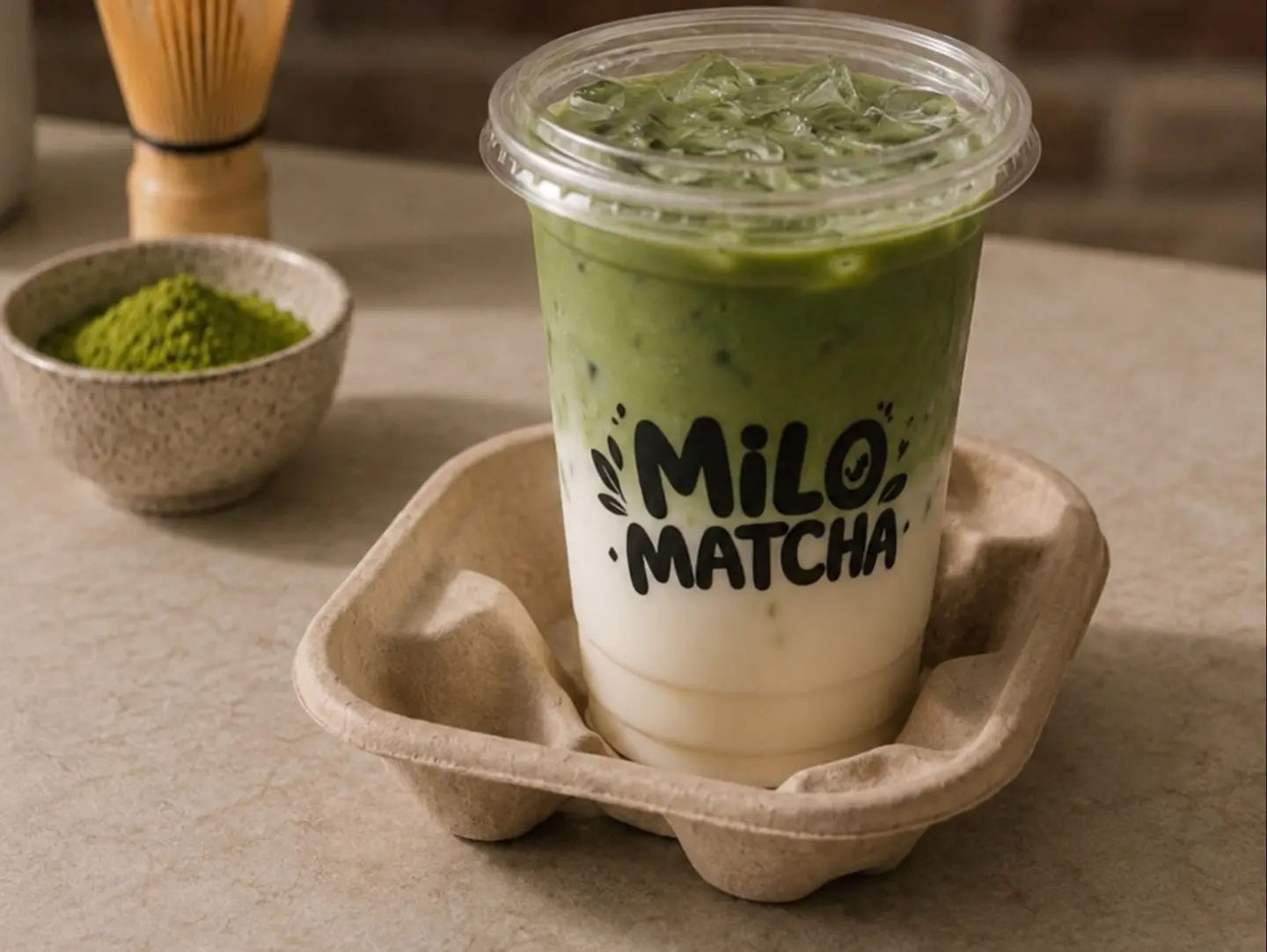 Iced Matcha With White Mocha And Coconut Milk
