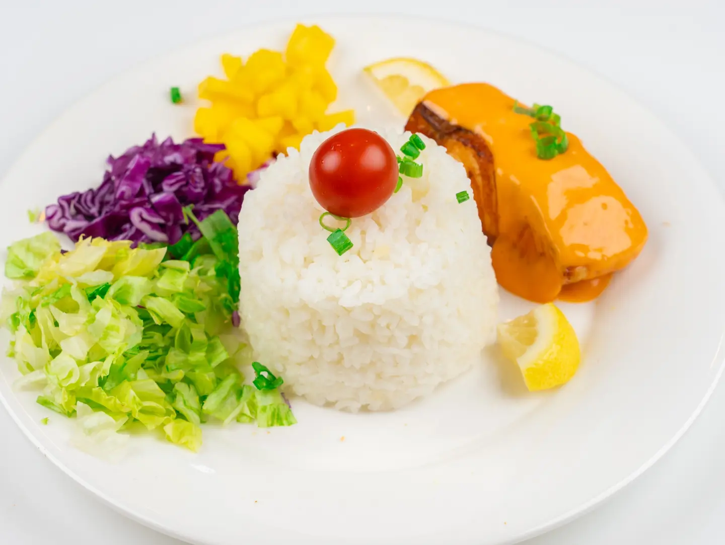 Salmon With Syade Rice