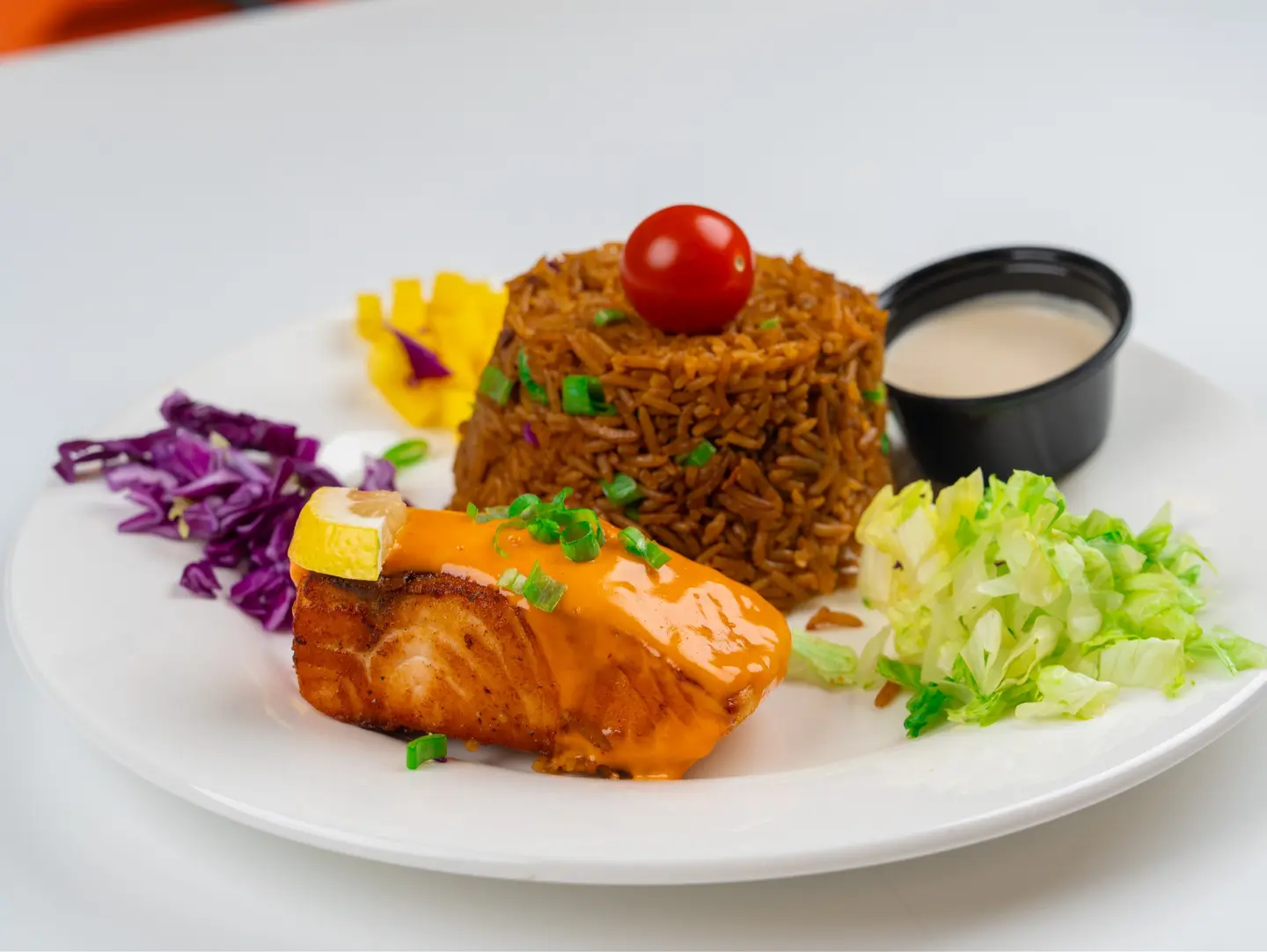 Salmon With Syade Rice
