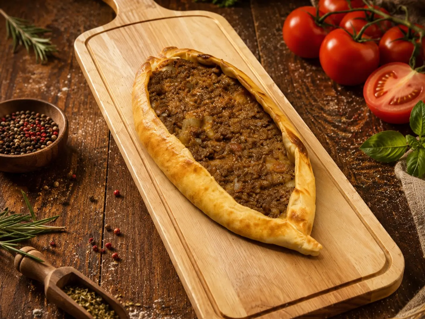 فطيرة لحم دبس الرمان