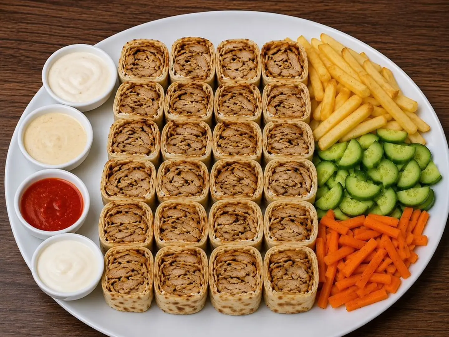 Large Platter Of Syrian Style Pastries