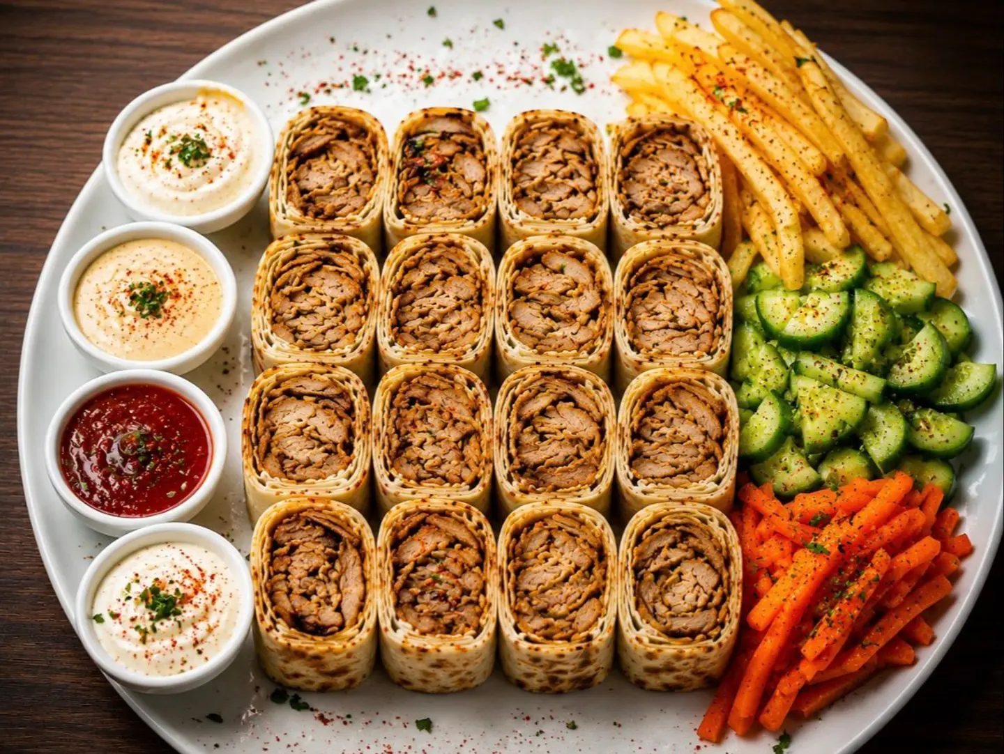 Small Plate Of Syrian Style Pastries