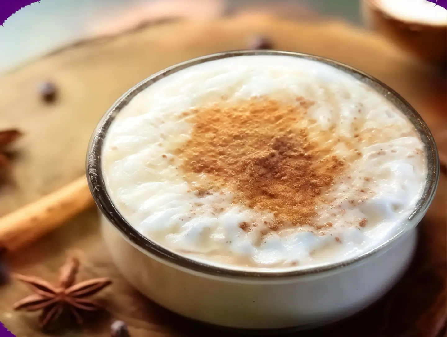 ايس لاتيه عود قرفه