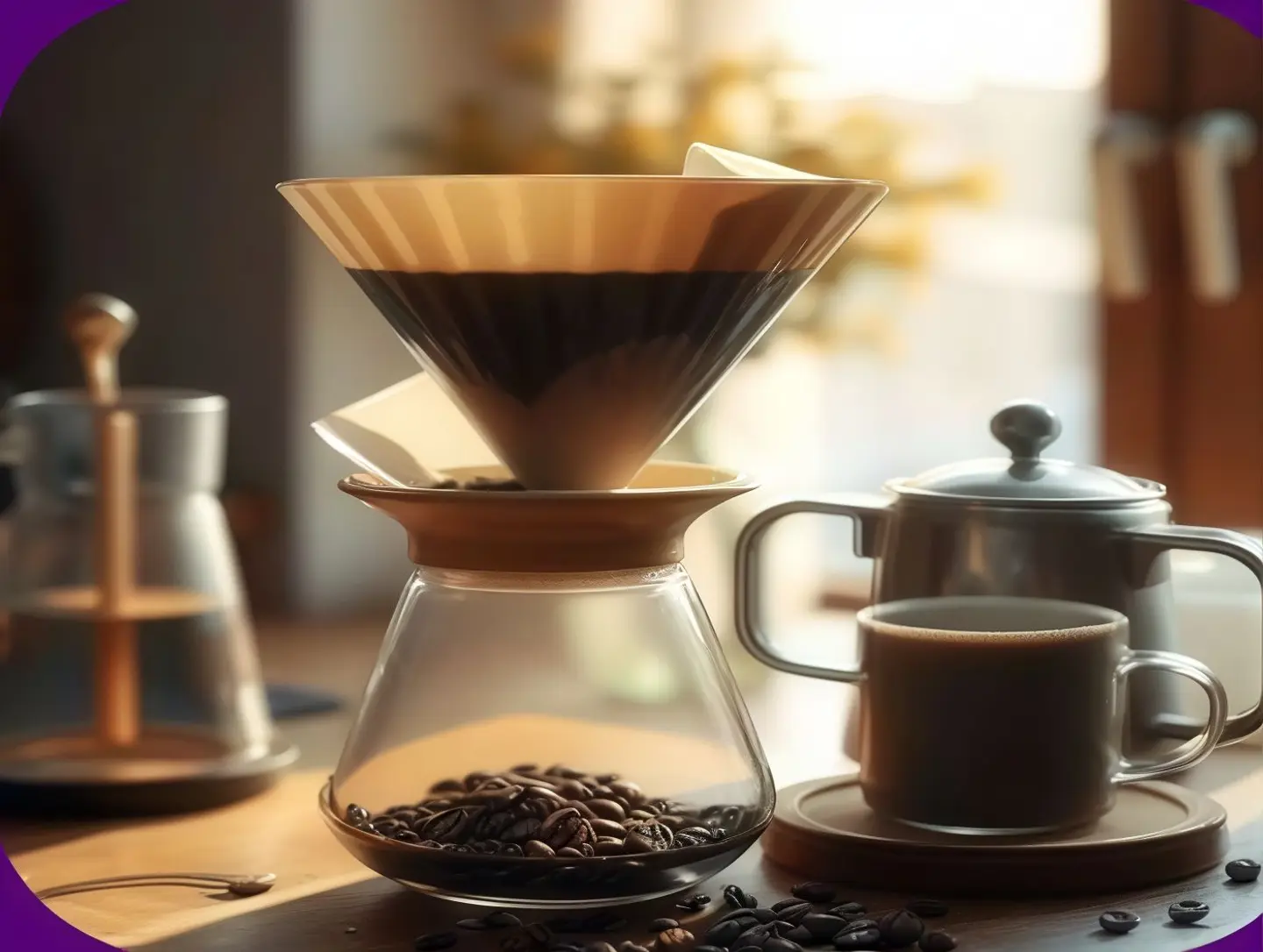 قهوة مقطرة باردة في60