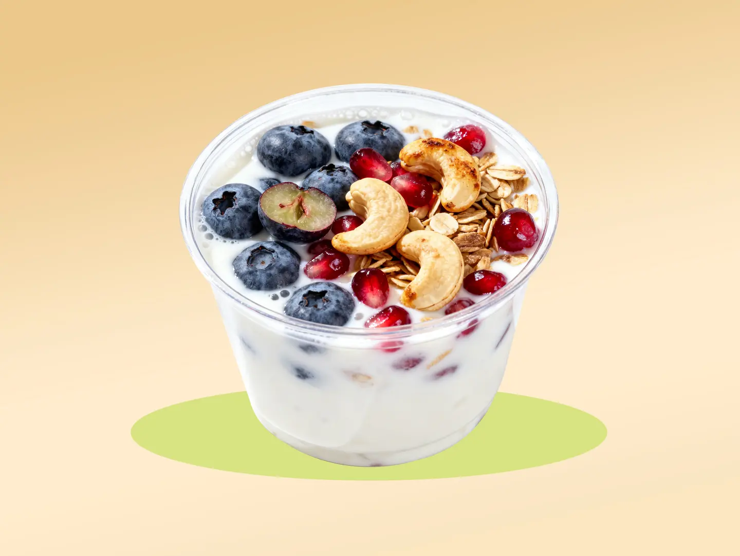 Blueberry With Nuts Yogurt Bowl