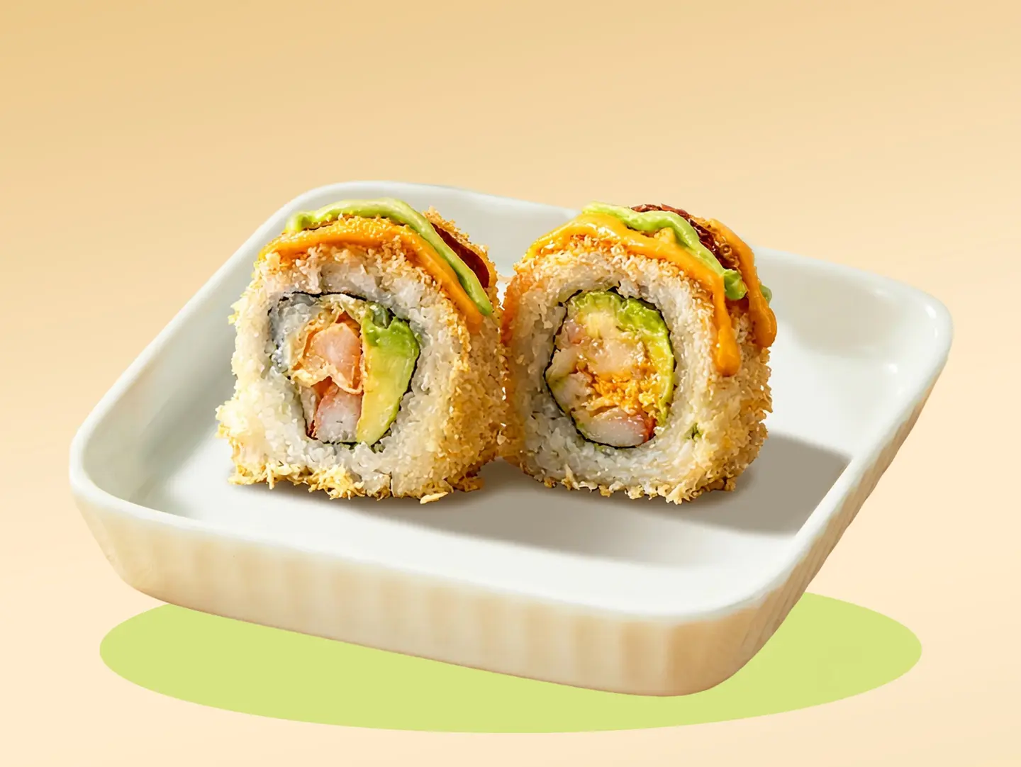 2 Pcs Crab Egg Sushi