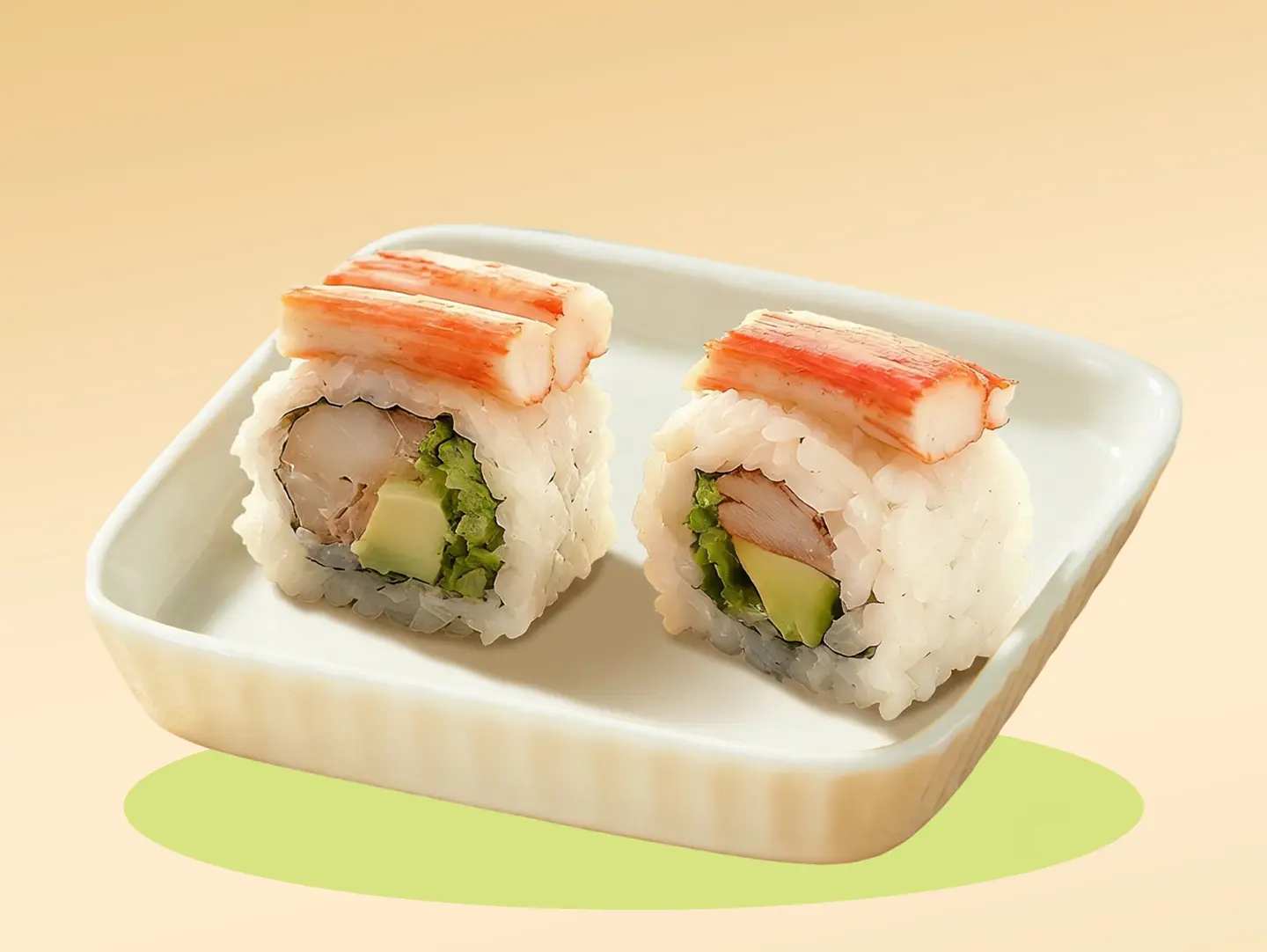 2 Pcs Crab Stick Sushi