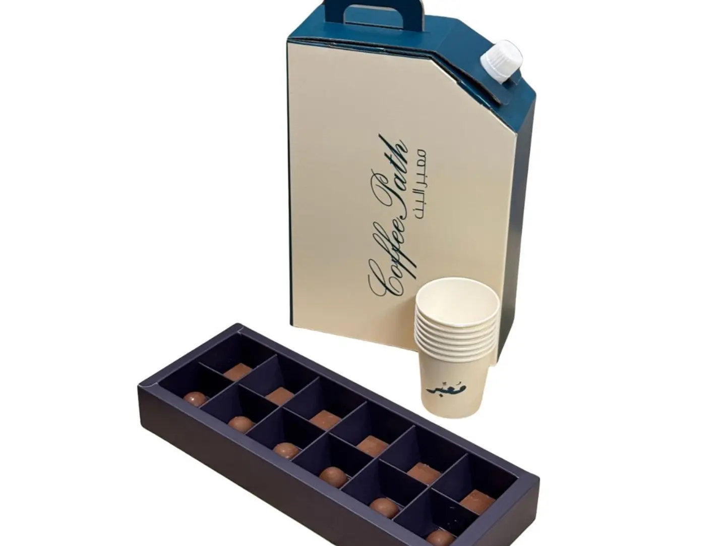 Saudi Coffee Box With A Mixed Chocolate Box.