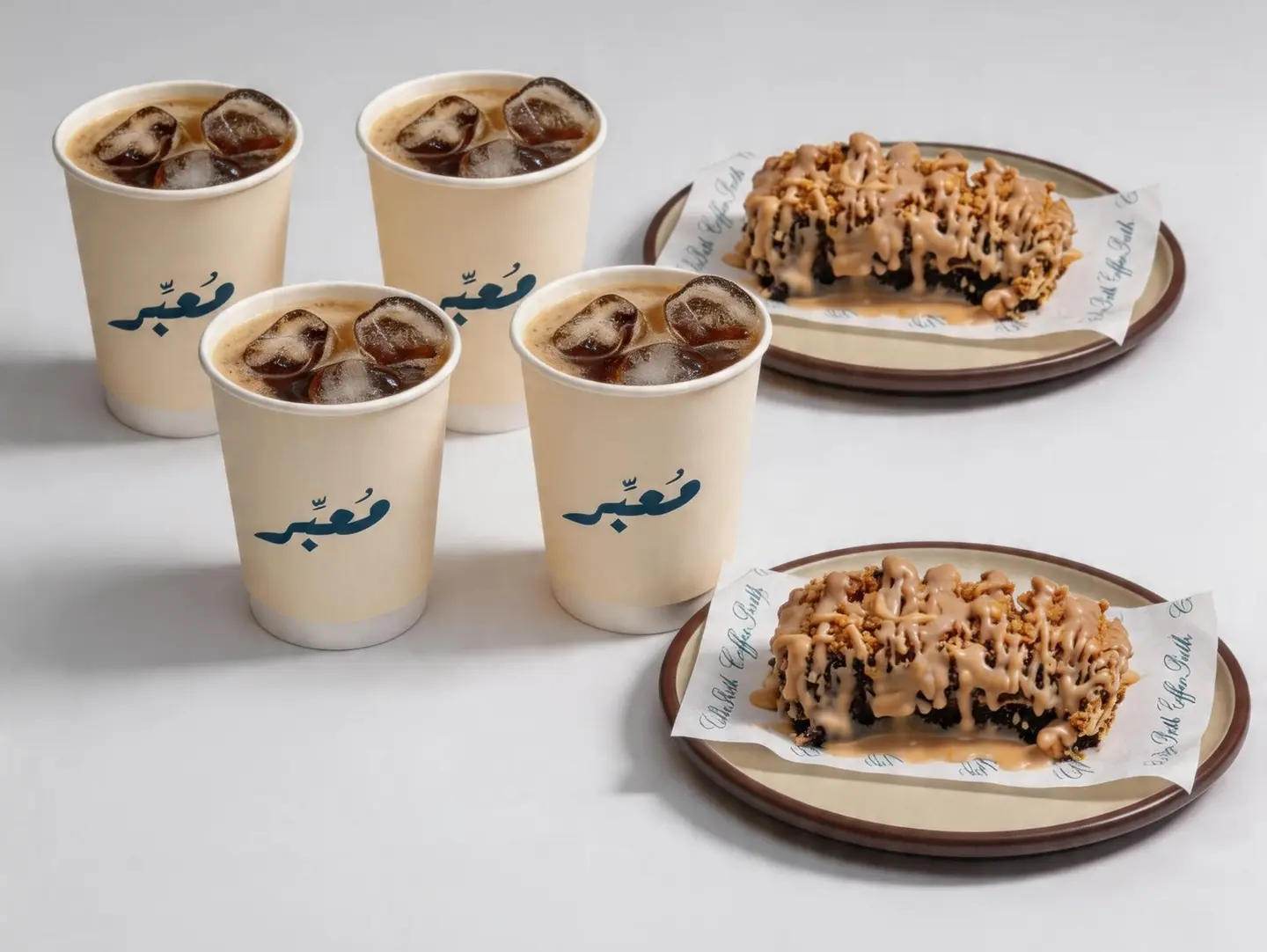 Four Iced Coffees And Two Choco Kinder