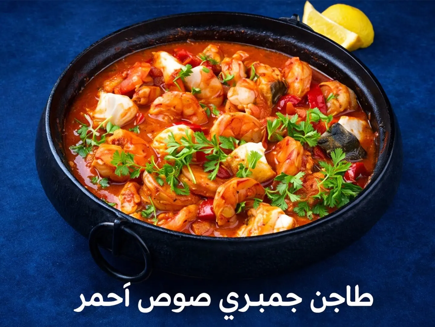 طاجن جمبري صوص احمر