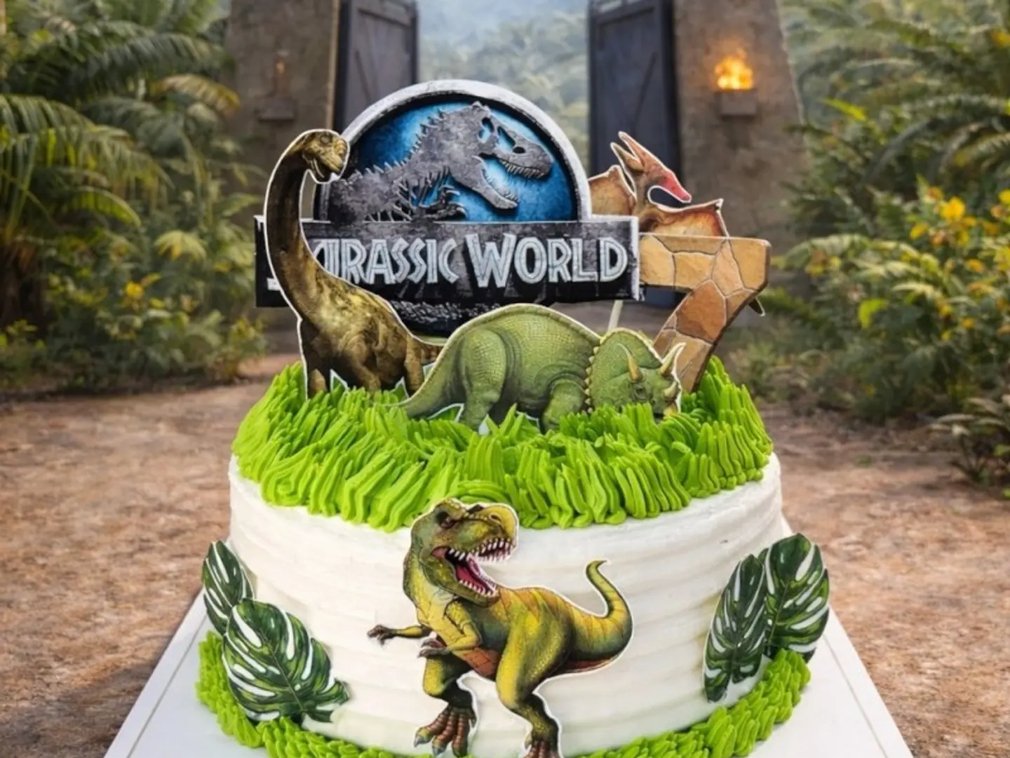 The Jurassic World Cake