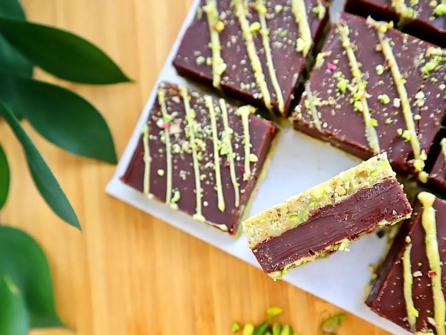 Dolce Vita Pistachio Chocolate Tart