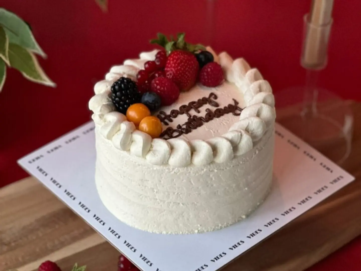 Almond Sponge Fruit Cake