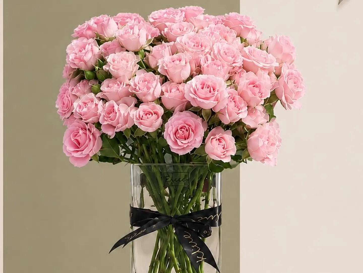 Pink Rose Vase