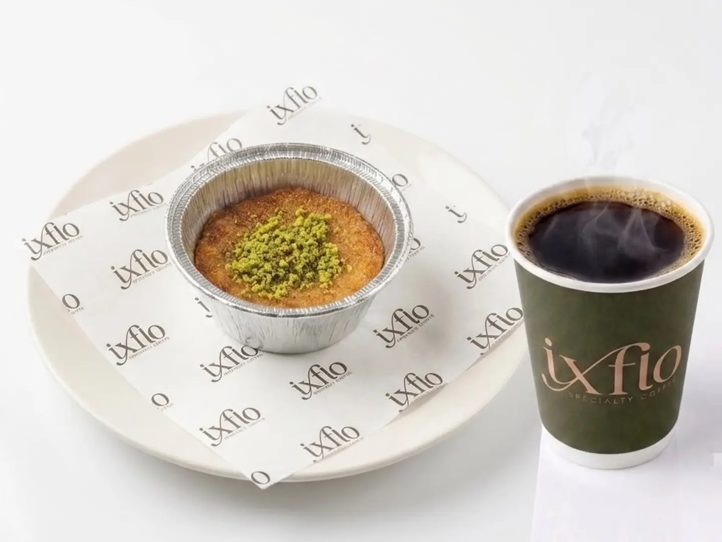 Drip Coffee With Basbousa