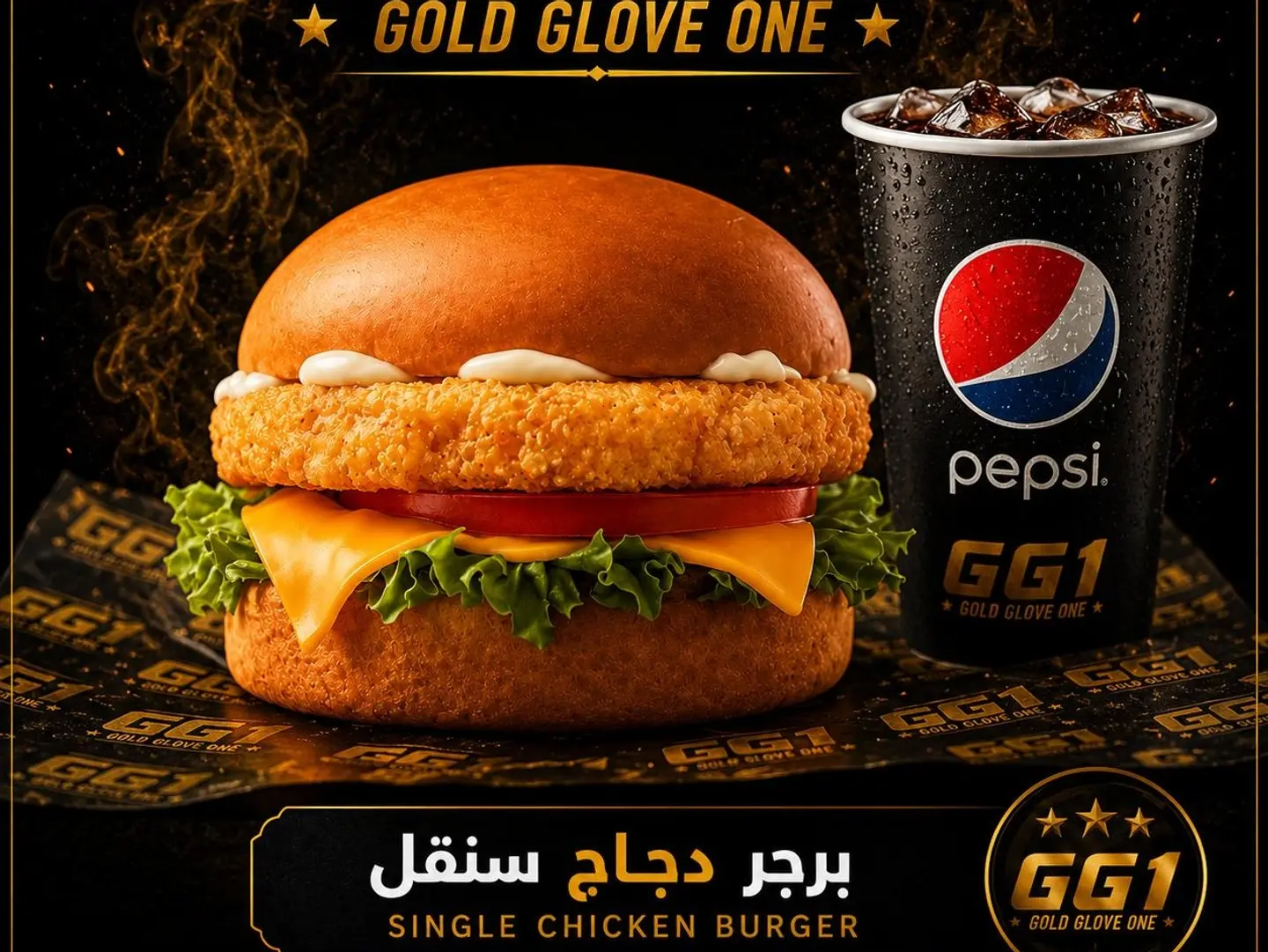 Chicken Burger Single - Regular Burger