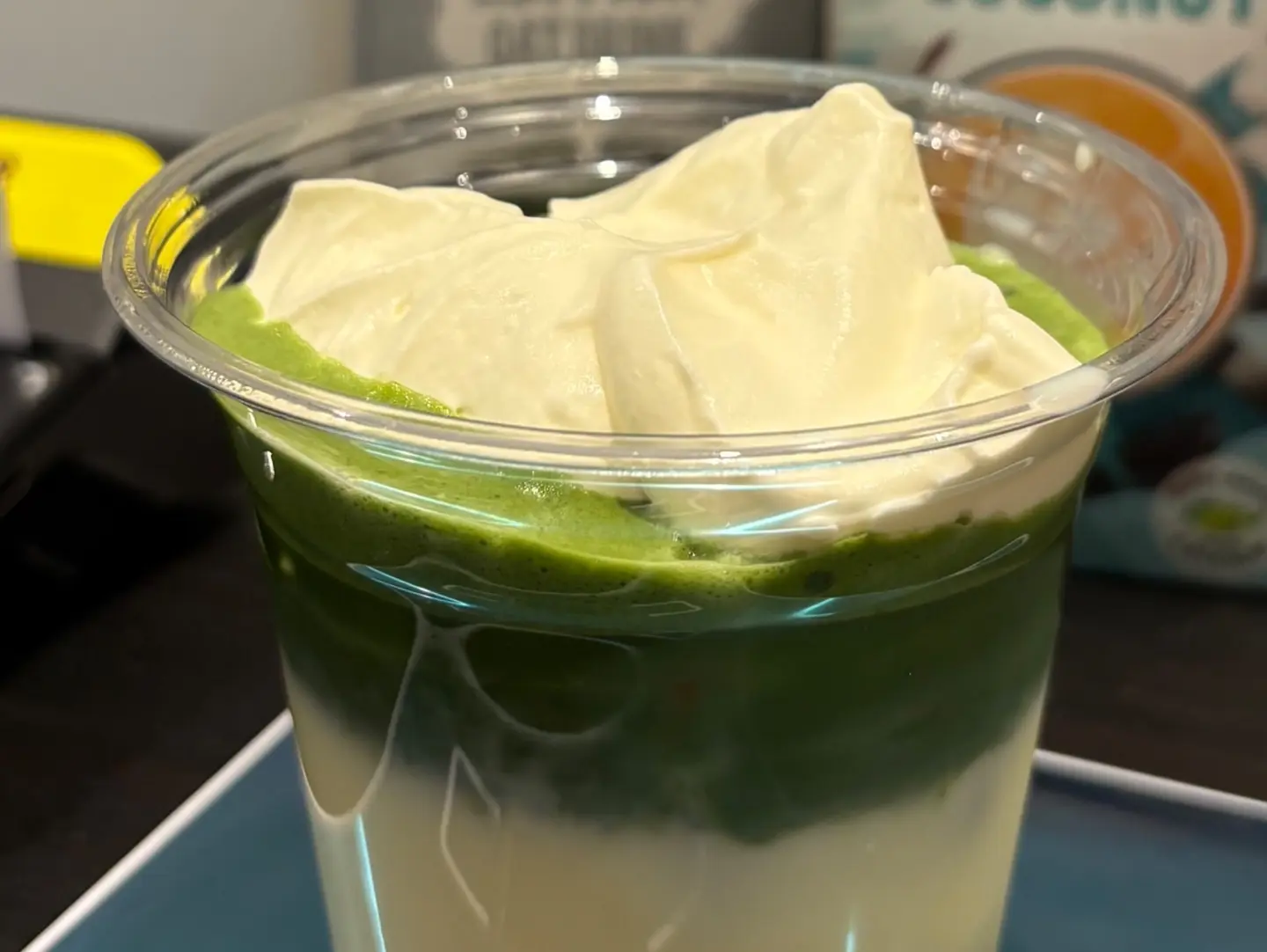 Ice Matcha With Coconut Milk