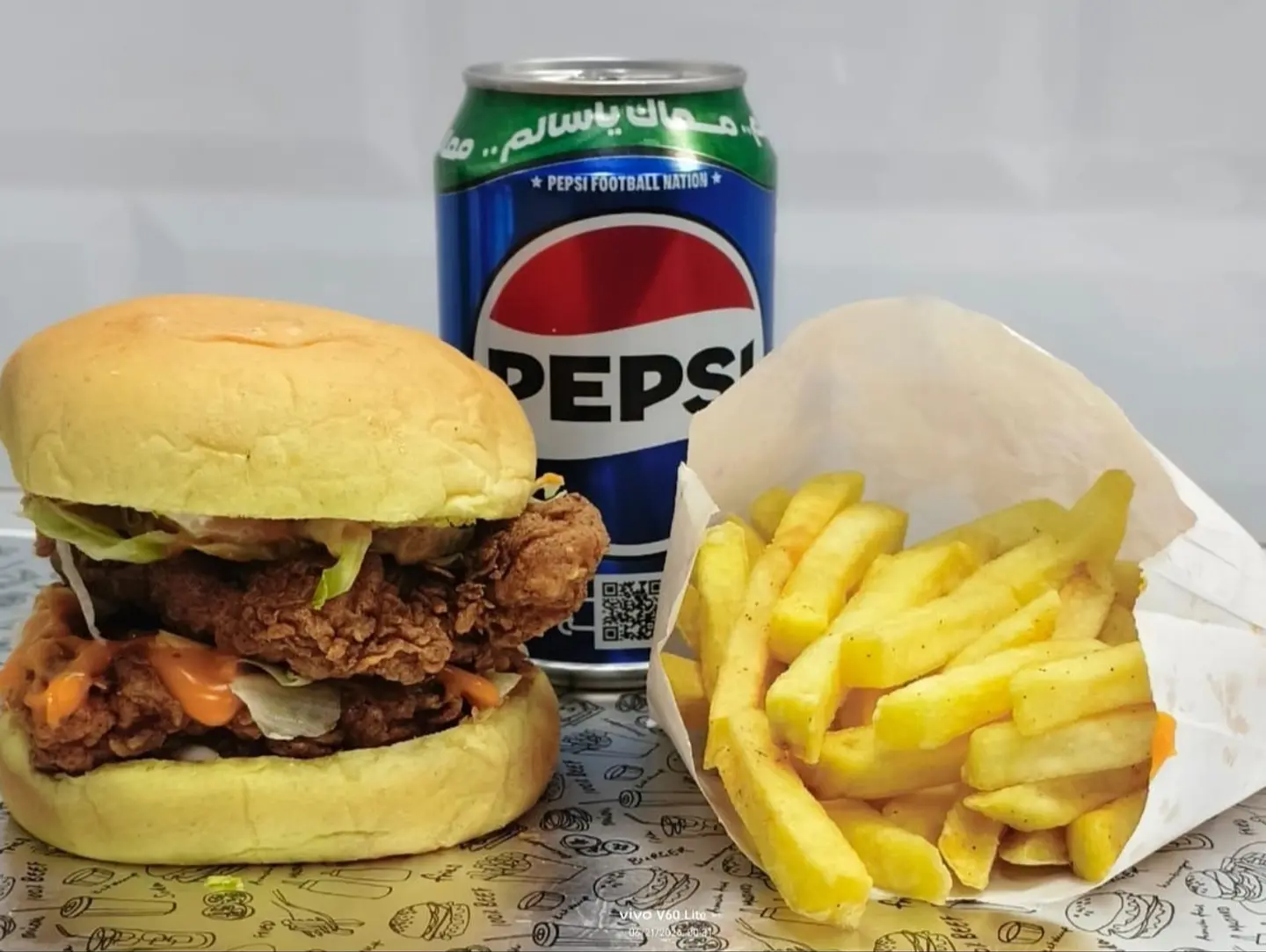 Buffalo Chicken Burger Meel