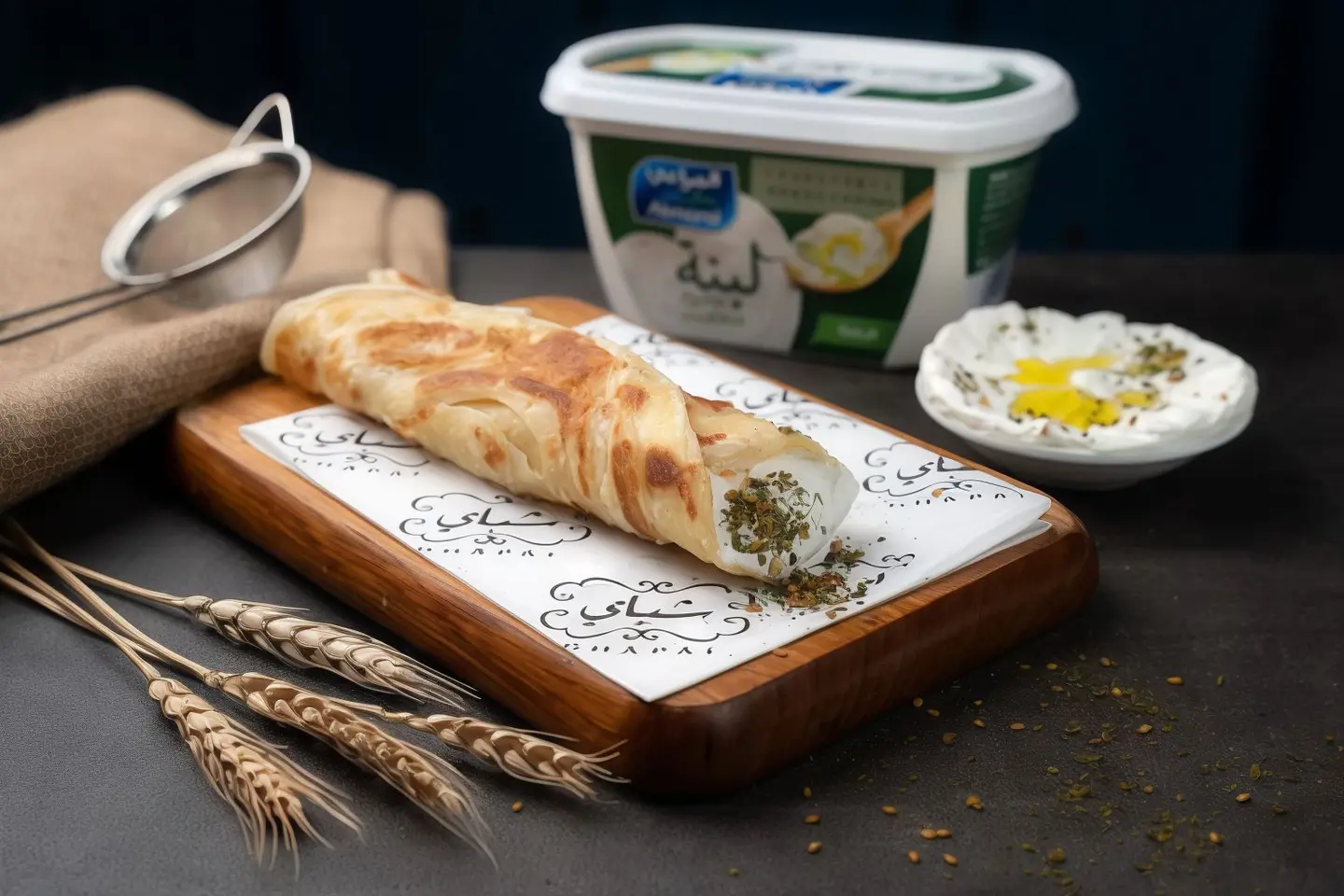 لبنه و زعتر