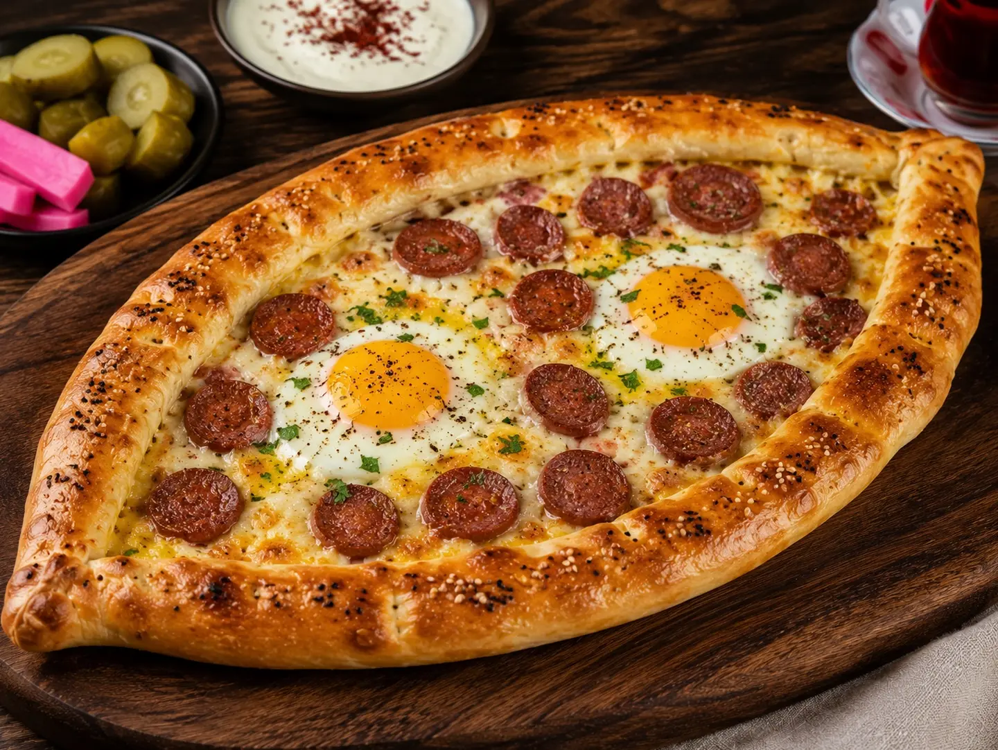 فطيرة بيض نقانق