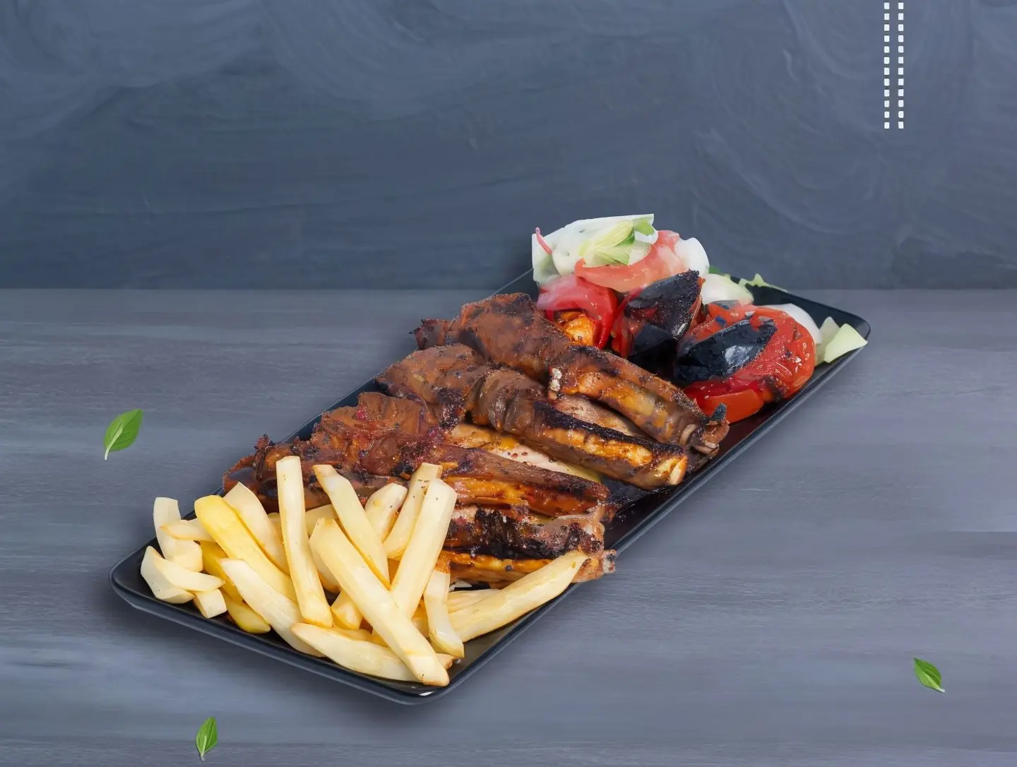 Shishlik - With Fries