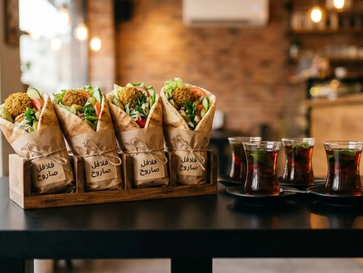 اطلب 4 بالحمص واحصل على 4 شاي مجانآ