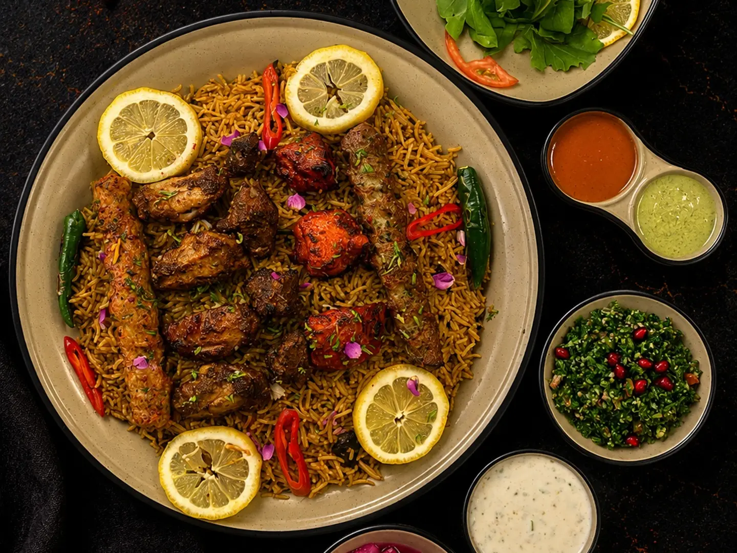 Spicy Mix Grill With Rice  Med