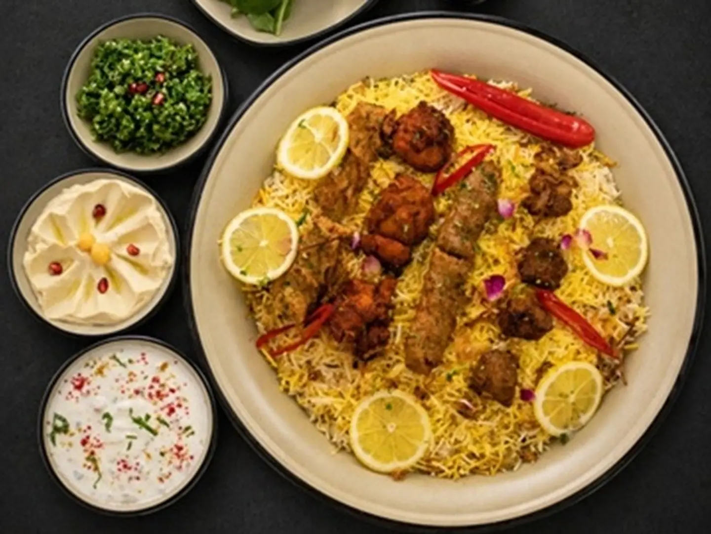 Non Spicy Mix Grill With Rice  Med