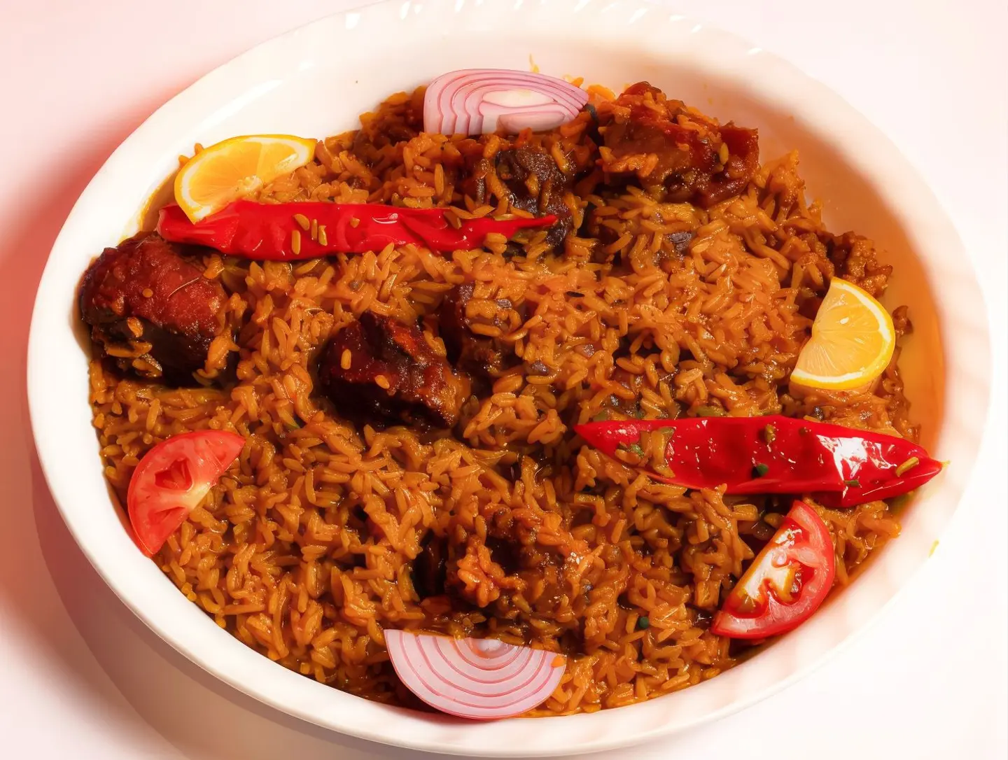 نفر مضغوط لحم غنم ( رز ابو بنت )