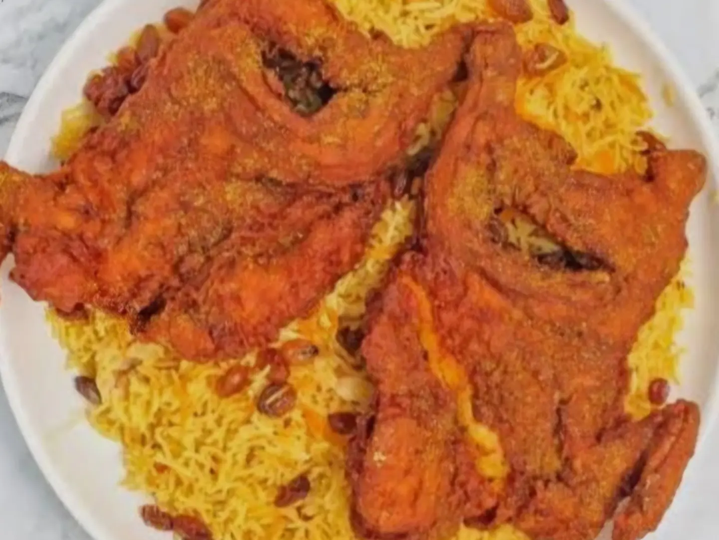 دجاج مقلي سادة