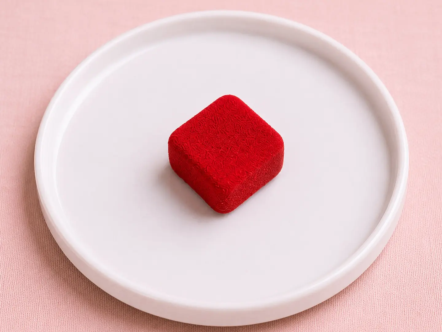 Red Velvet Cube Cake