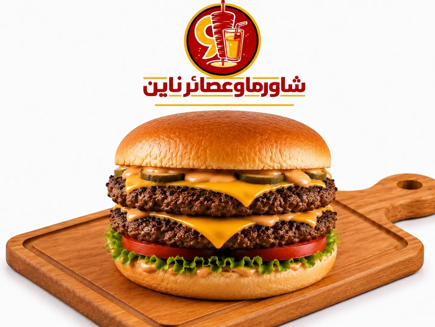 برجر لحم دبل