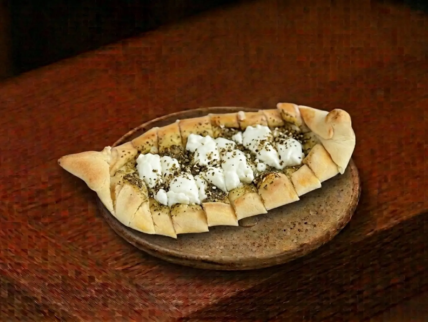 فطيرة لبنة زعتر