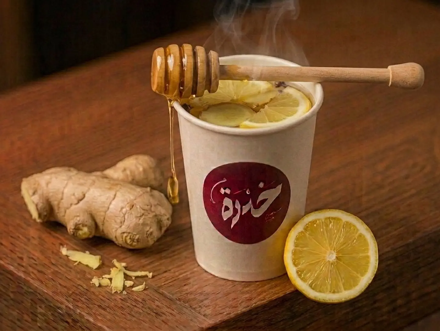 زنجبيل بالليمون والعسل - كوب صغير
