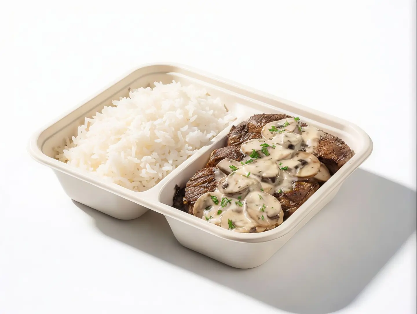 Grilled Steak With White Sauce