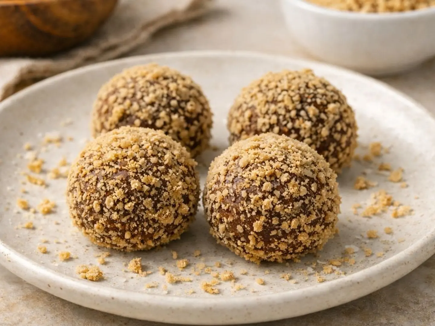 Crunchy Dates Balls