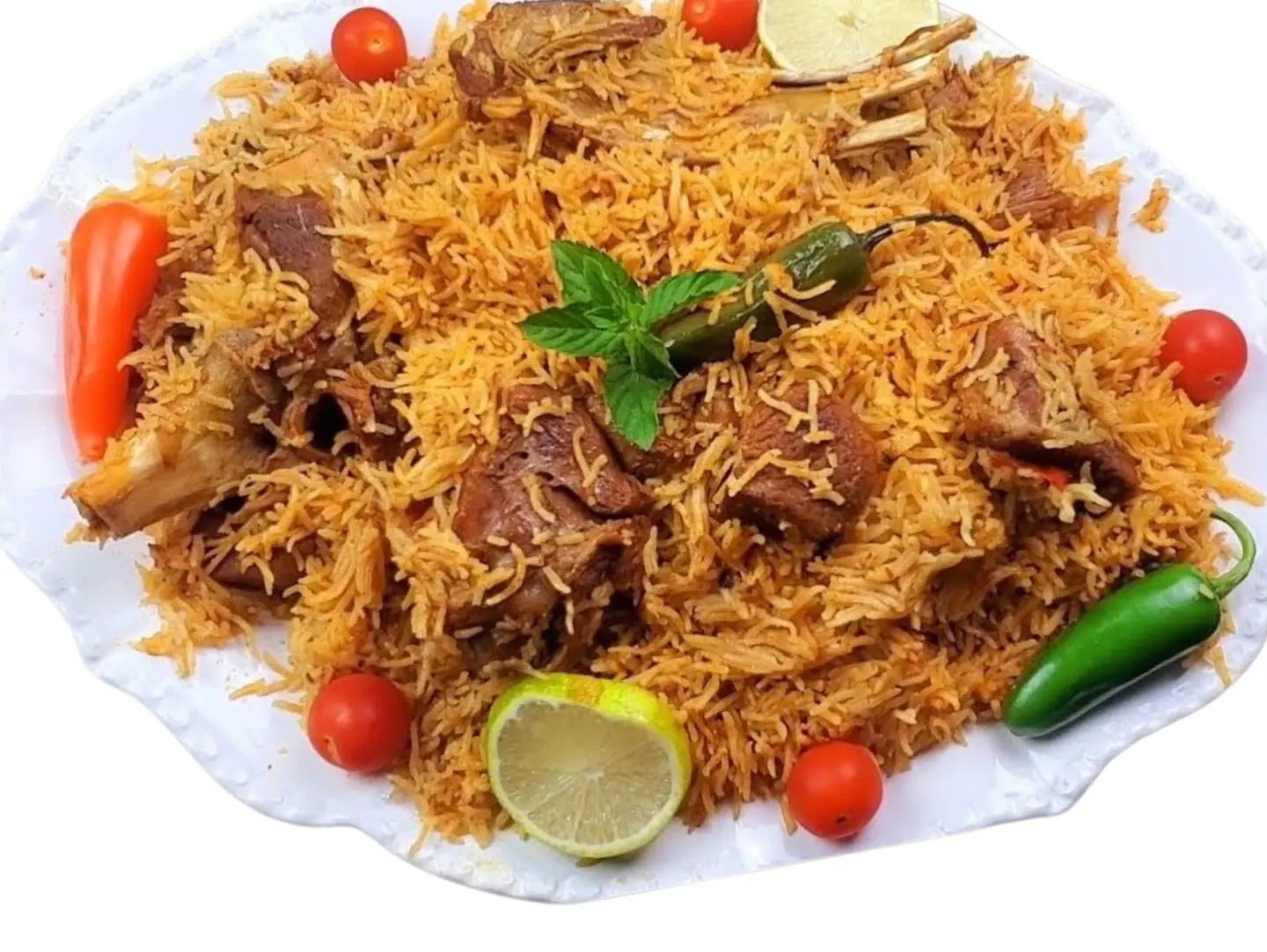 Amsha One Lamb Meat Basmati Rice