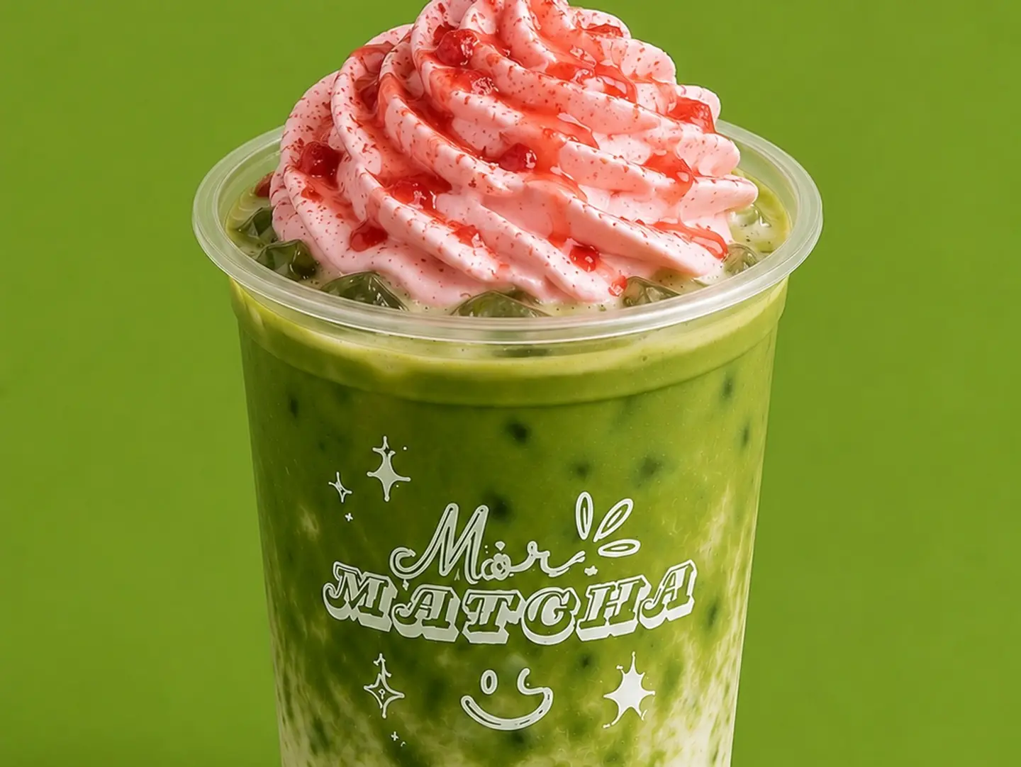 Strawberry Matcha.