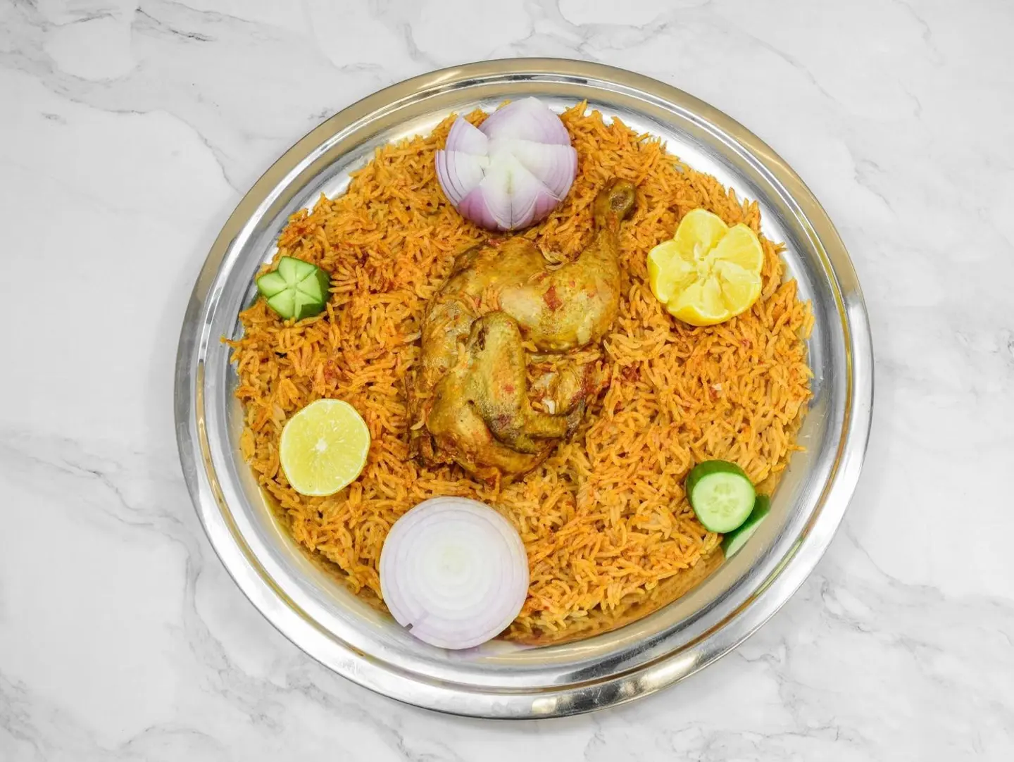 Boiled Chicken With Rice - Half A Chicken