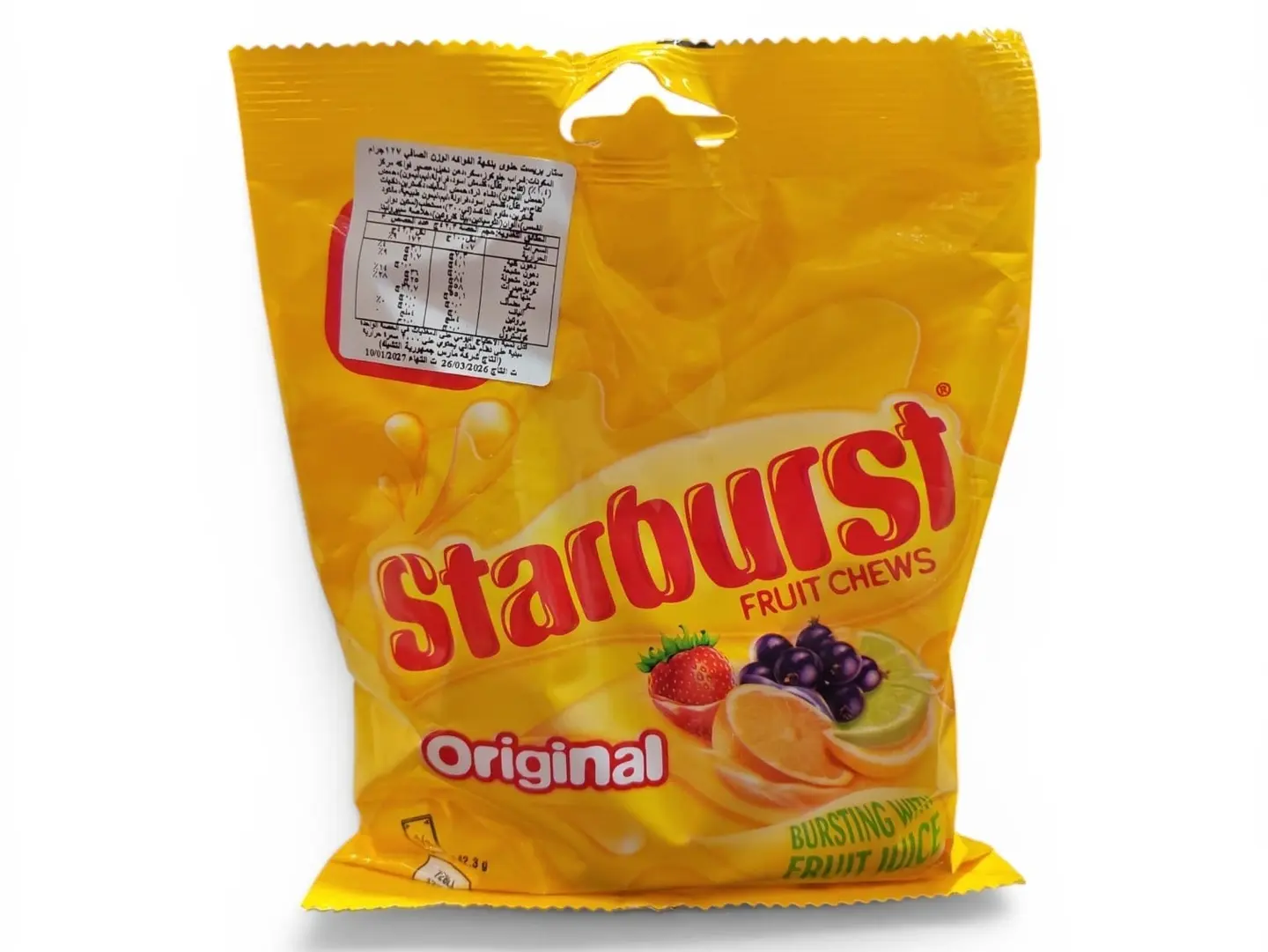 Starburst Original Fruit Flavored Candy 127g