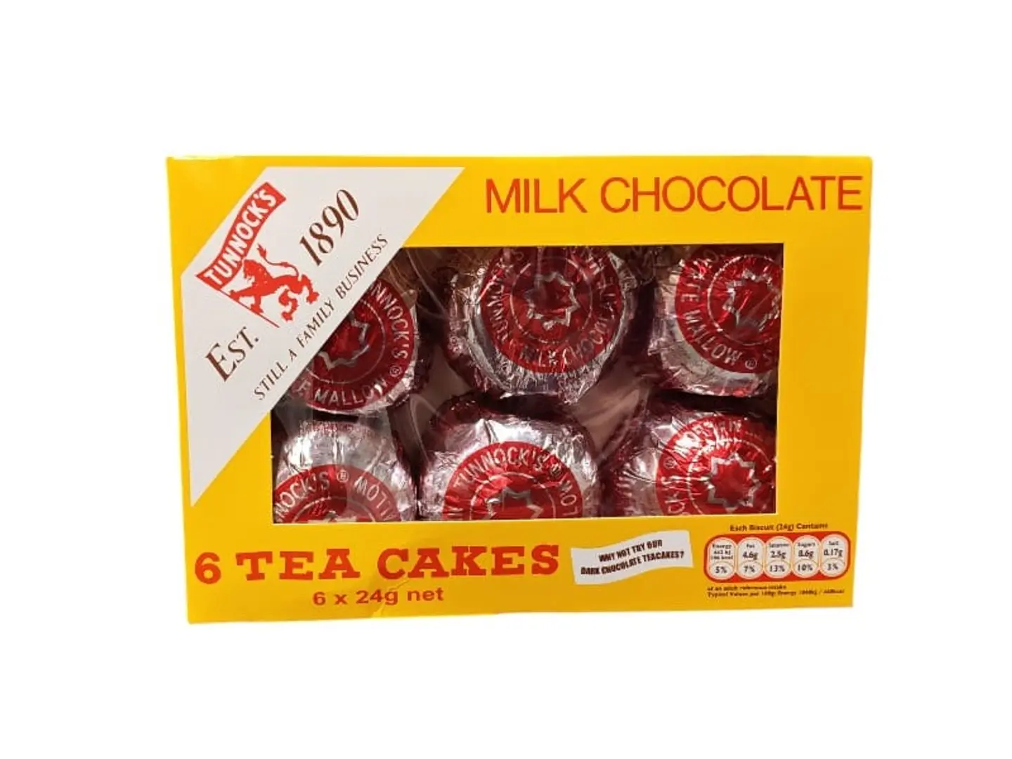 Tunnock's Milk Chocolate Tea Cakes 144g