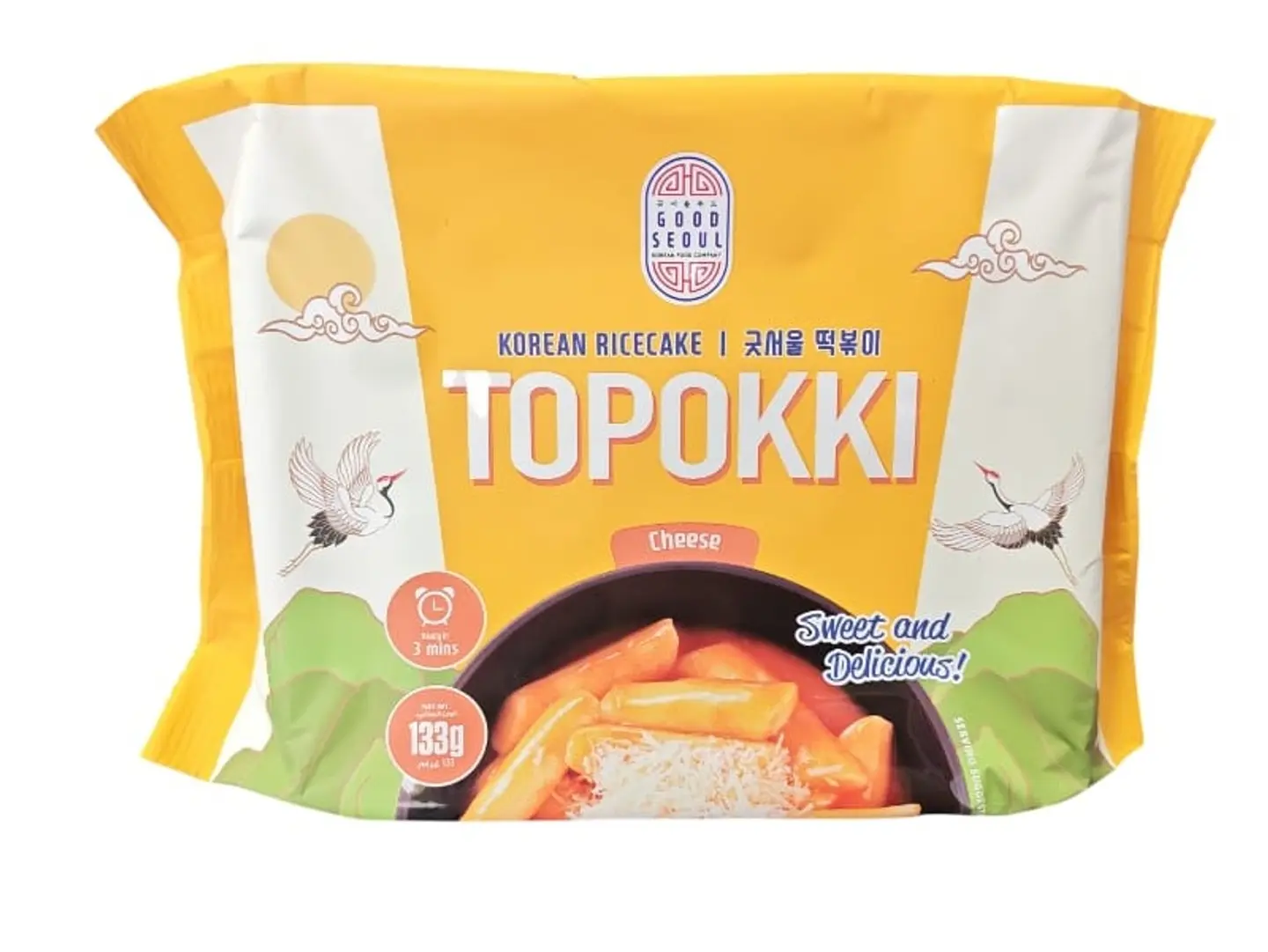 Topokki Cheese Flavored Rice Cake 133g